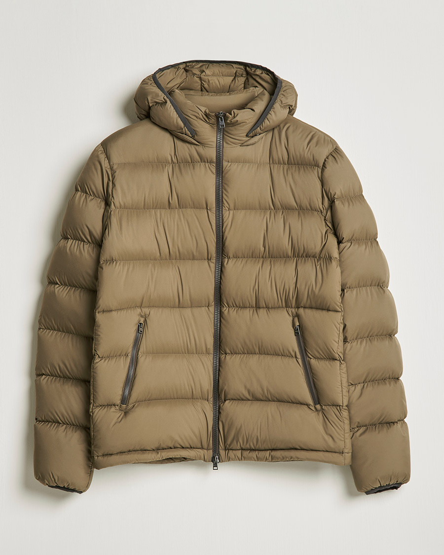 Uomini | Giacche | Herno | Matt Nylon Down Jacket Military Green