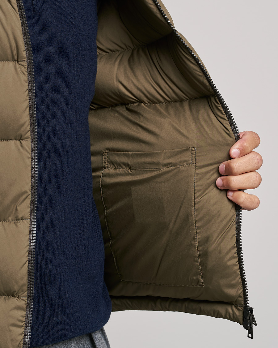 Uomini | Giacche | Herno | Matt Nylon Down Jacket Military Green
