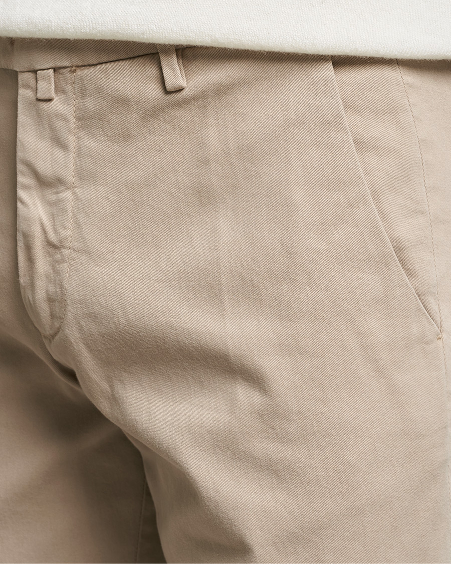 Uomini | Pantaloni | Briglia 1949 | Slim Fit Cotton Stretch Chino Beige