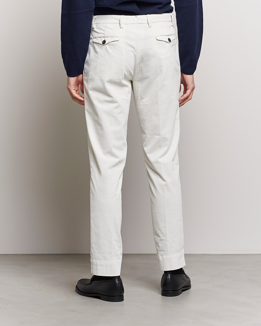Uomini | Pantaloni | Briglia 1949 | Easy Fit Corduroy Trousers Off White