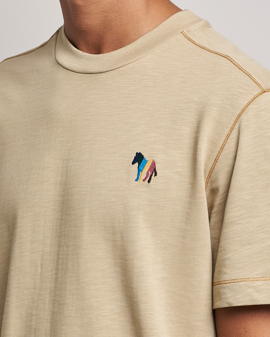 Uomini | T-shirt | PS Paul Smith | Zebra Organic Cotton T-Shirt Sand