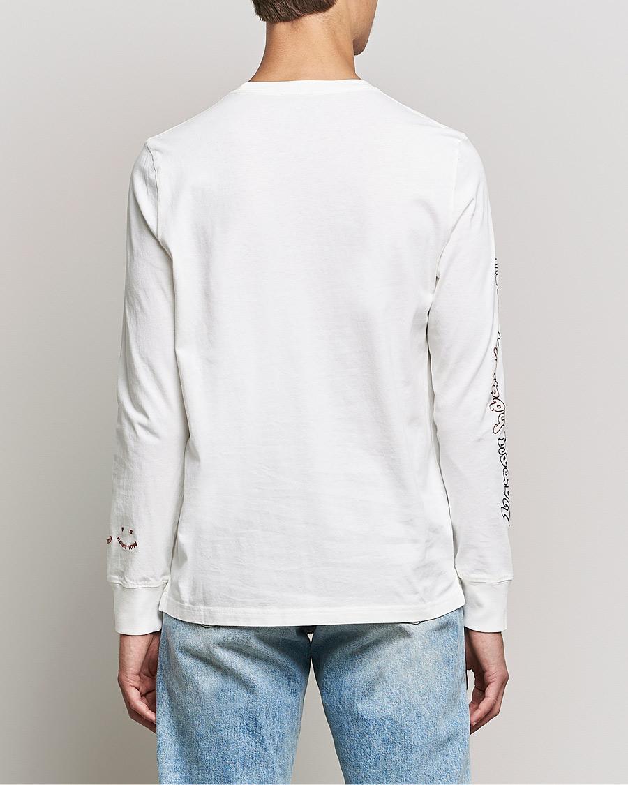 Uomini | T-shirt | PS Paul Smith | Happy Face Long Sleeve T-Shirt White