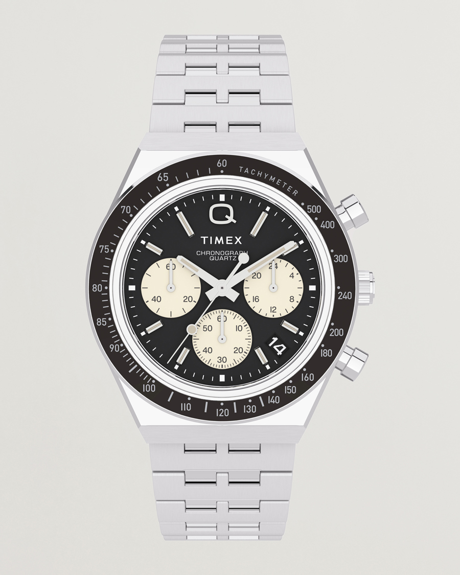 Uomini | Timex Q Chronograph 40mm Black Dial | Timex | Q Chronograph 40mm Black Dial