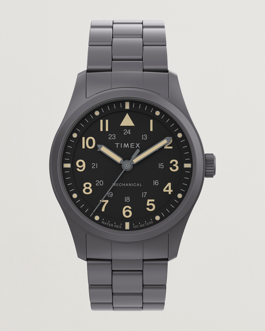 Uomini | Timex Field Post Mechanical Watch 38mm Gunmetal Finish | Timex | Field Post Mechanical Watch 38mm Gunmetal Finish