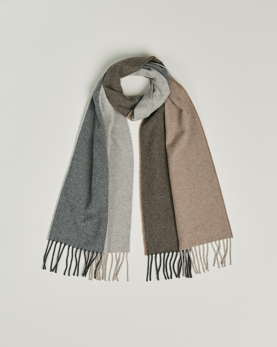Uomini | Begg & Co Brook Recycled Cashmere/Merino Scarf Natural | Begg & Co | Brook Recycled Cashmere/Merino Scarf Natural