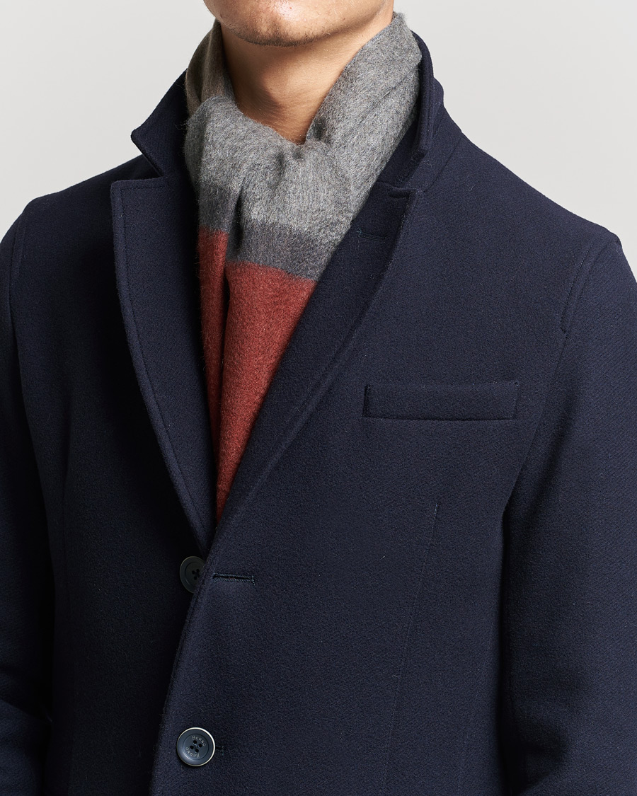 Uomini | Begg & Co Arran Boarder Cashmere Scarf Derby Brick | Begg & Co | Arran Boarder Cashmere Scarf Derby Brick