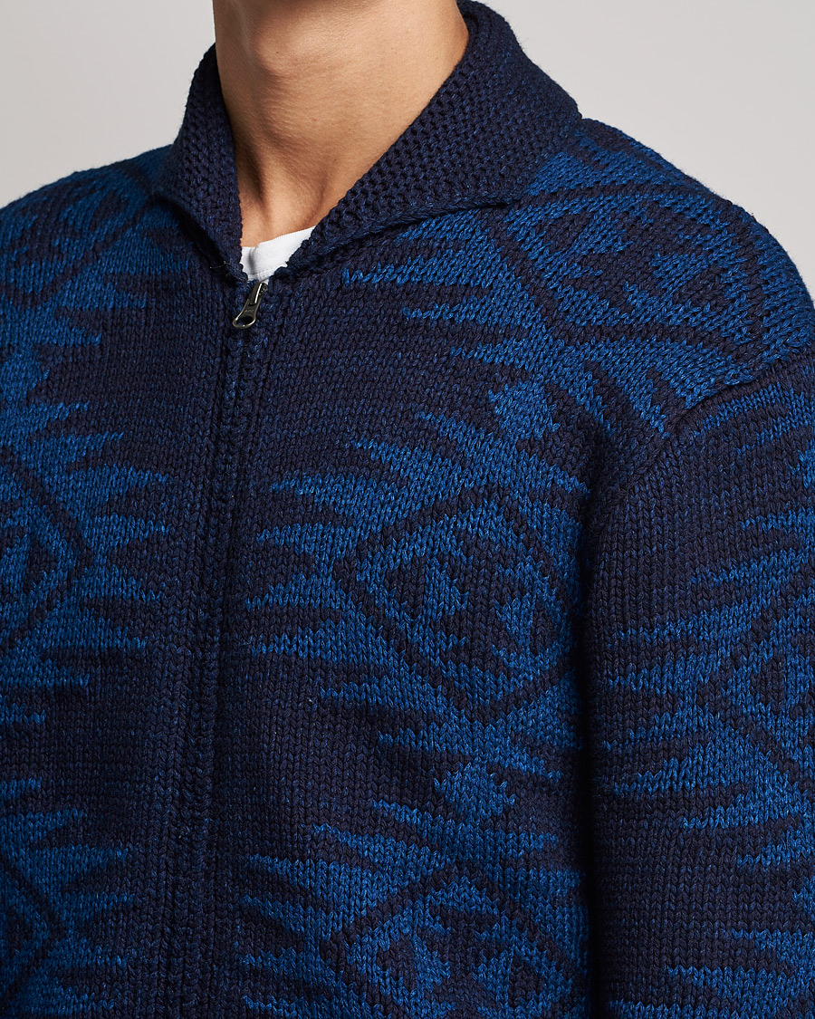 Uomini | Maglieria | BEAMS PLUS | Cowichan Cardigan Navy