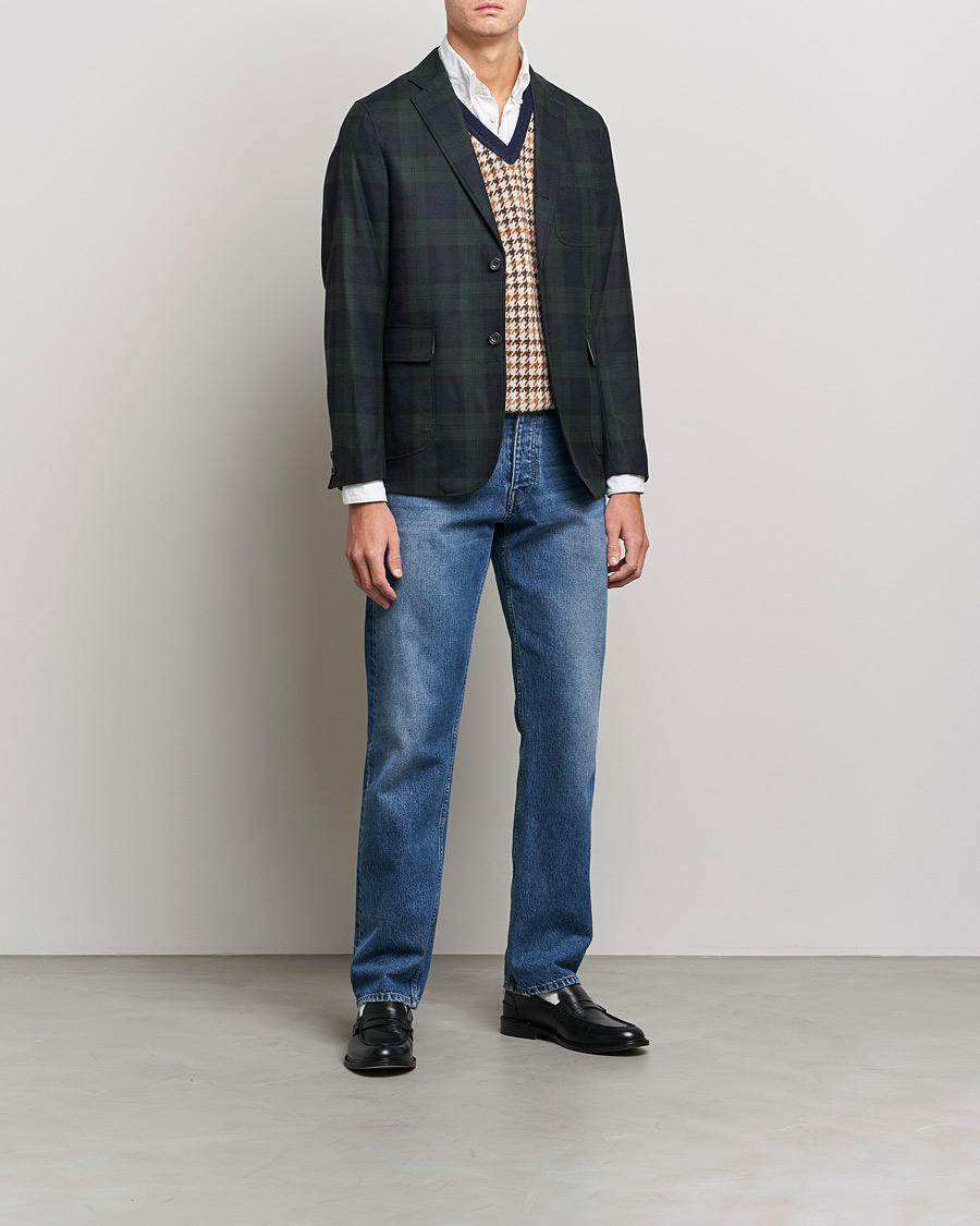 Uomini | Blazers | BEAMS PLUS | Flannel Blazer Blackwatch
