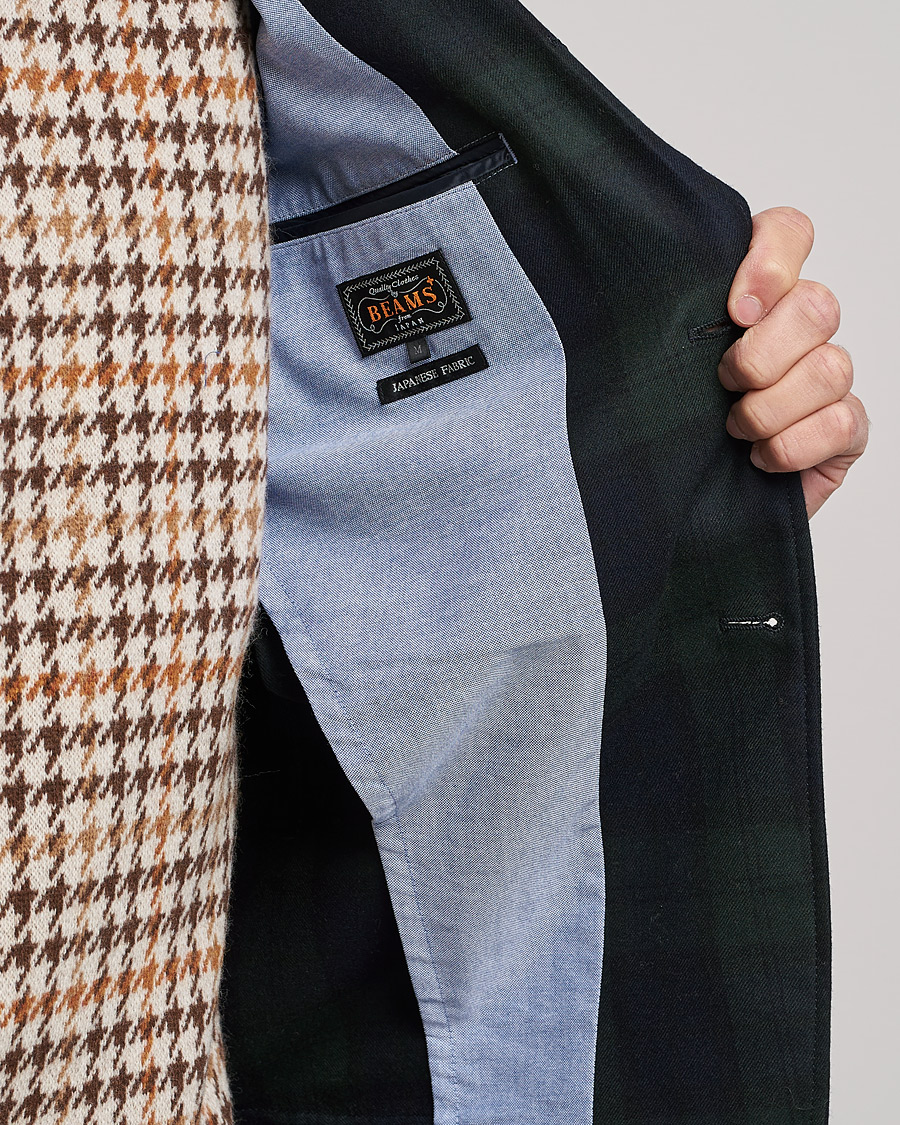 Uomini | Blazers | BEAMS PLUS | Flannel Blazer Blackwatch
