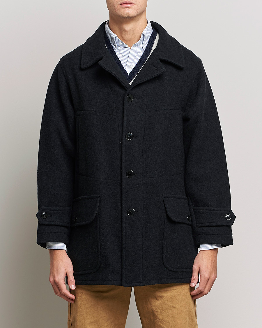 Uomini | Giacche | BEAMS PLUS | Heavy Melton Hunting Coat Navy