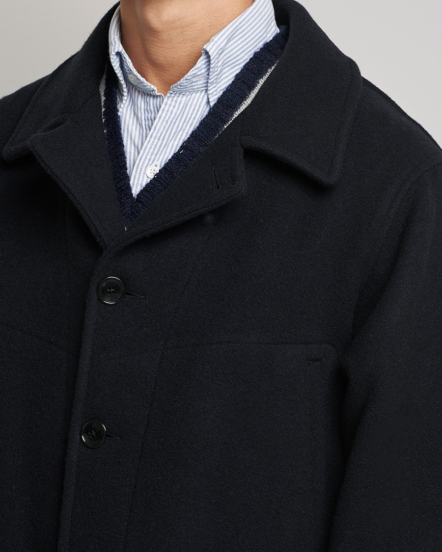 Uomini | Giacche | BEAMS PLUS | Heavy Melton Hunting Coat Navy