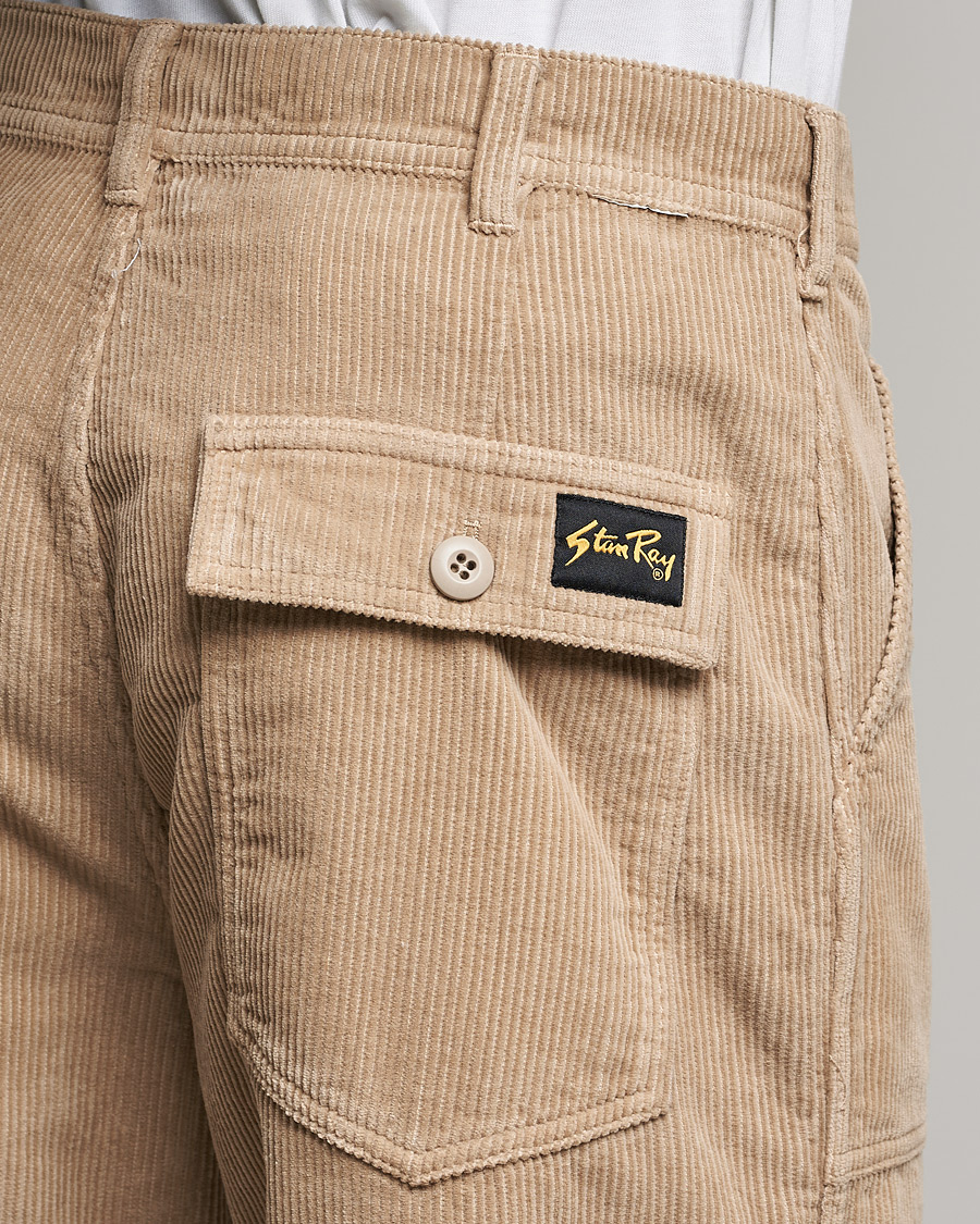 Uomini | Pantaloni | Stan Ray | Corduroy Fat Pants Khaki