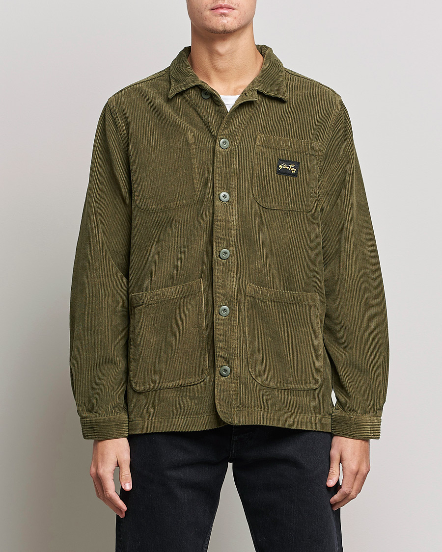 Uomini | Giacche | Stan Ray | Painters Cord Shirt Jacket Olive