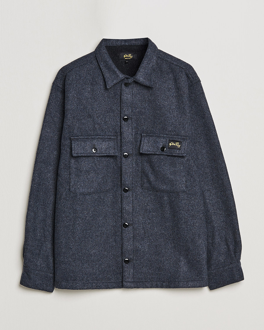 Uomini | Camicie | Stan Ray | CPO Wool Overshirt Mid Grey