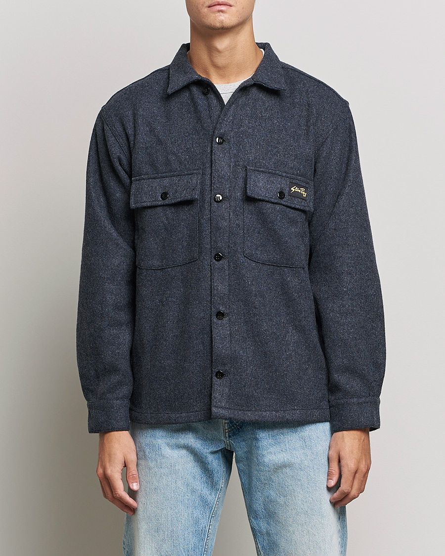 Uomini | Camicie | Stan Ray | CPO Wool Overshirt Mid Grey