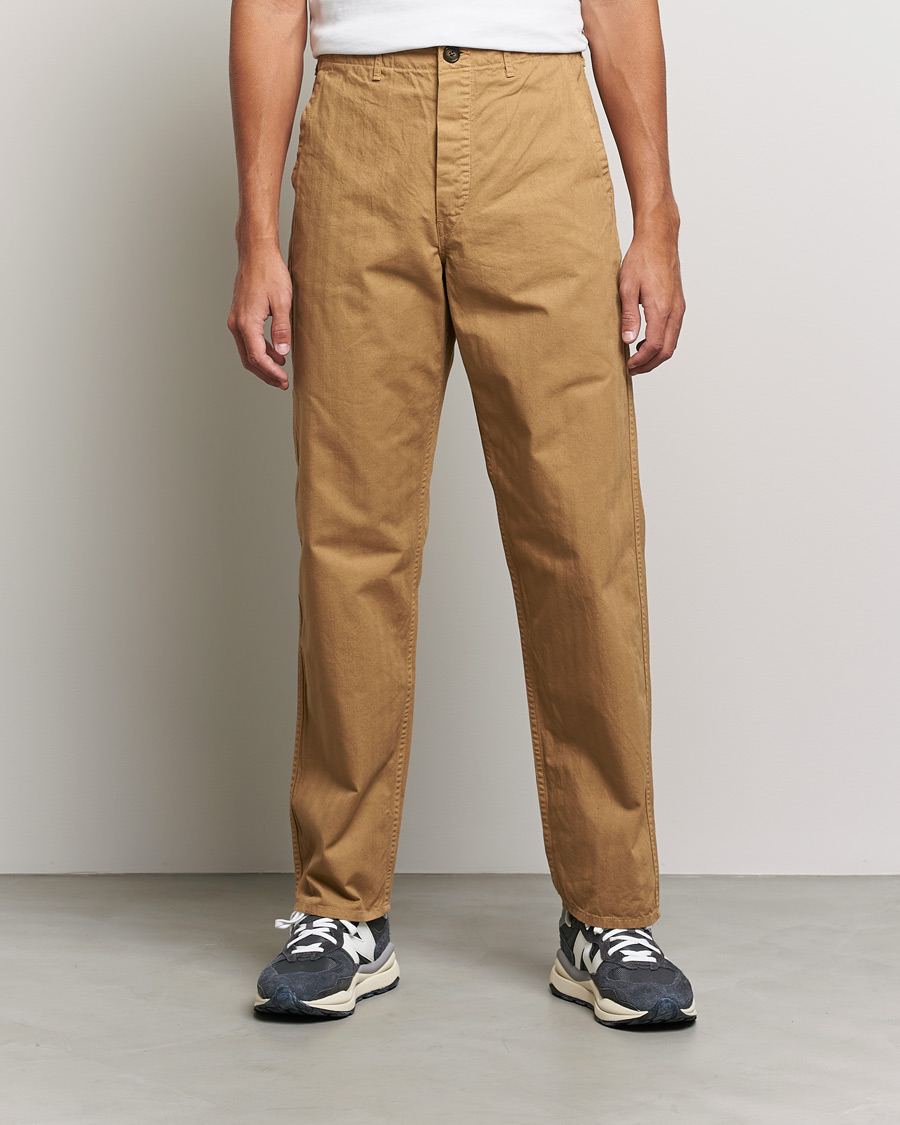 Uomini | Pantaloni | orSlow | French Work Pants Khaki