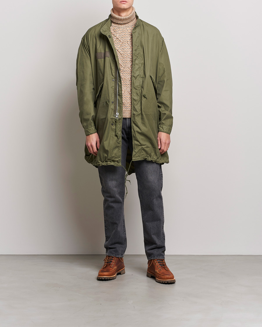 Uomini | Giacche | orSlow | M-65 Fishtail Coat Army Green