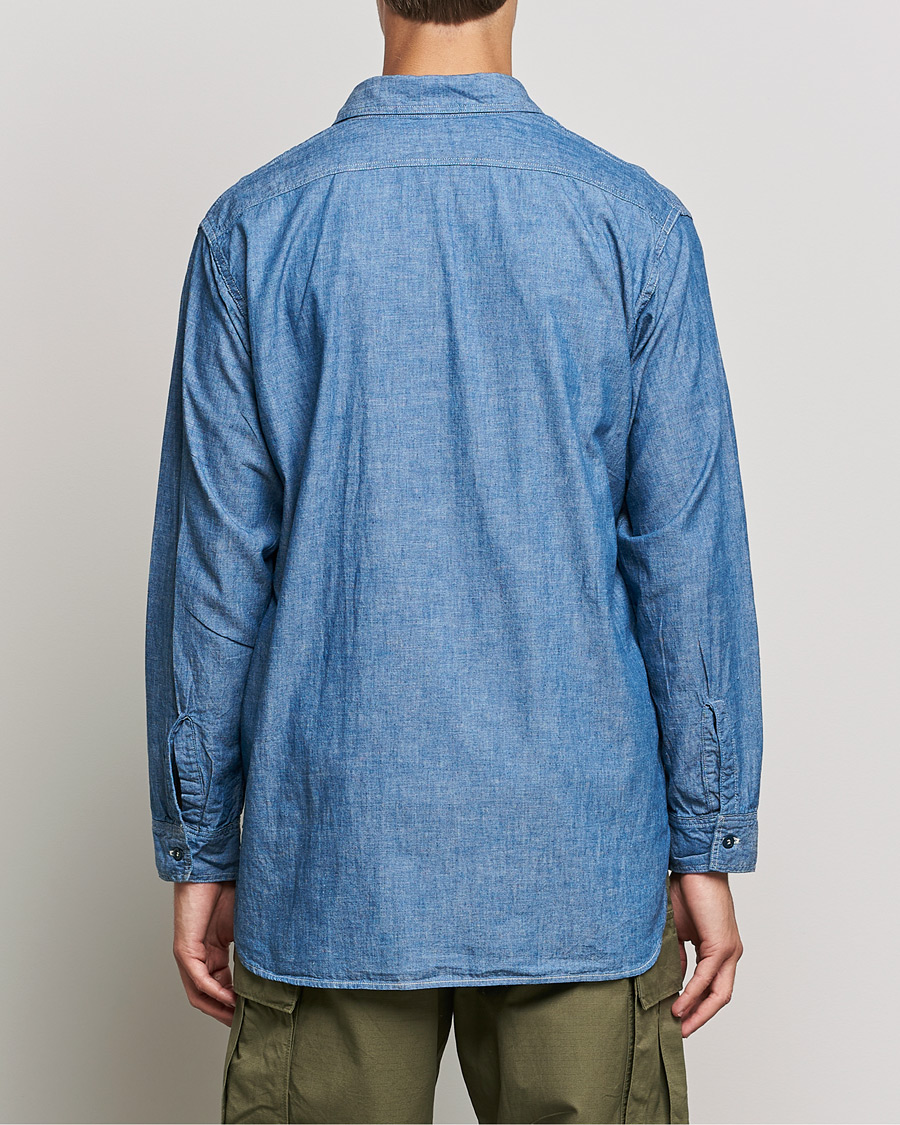 Uomini | Camicie | orSlow | Chambray Work Shirt Light Blue
