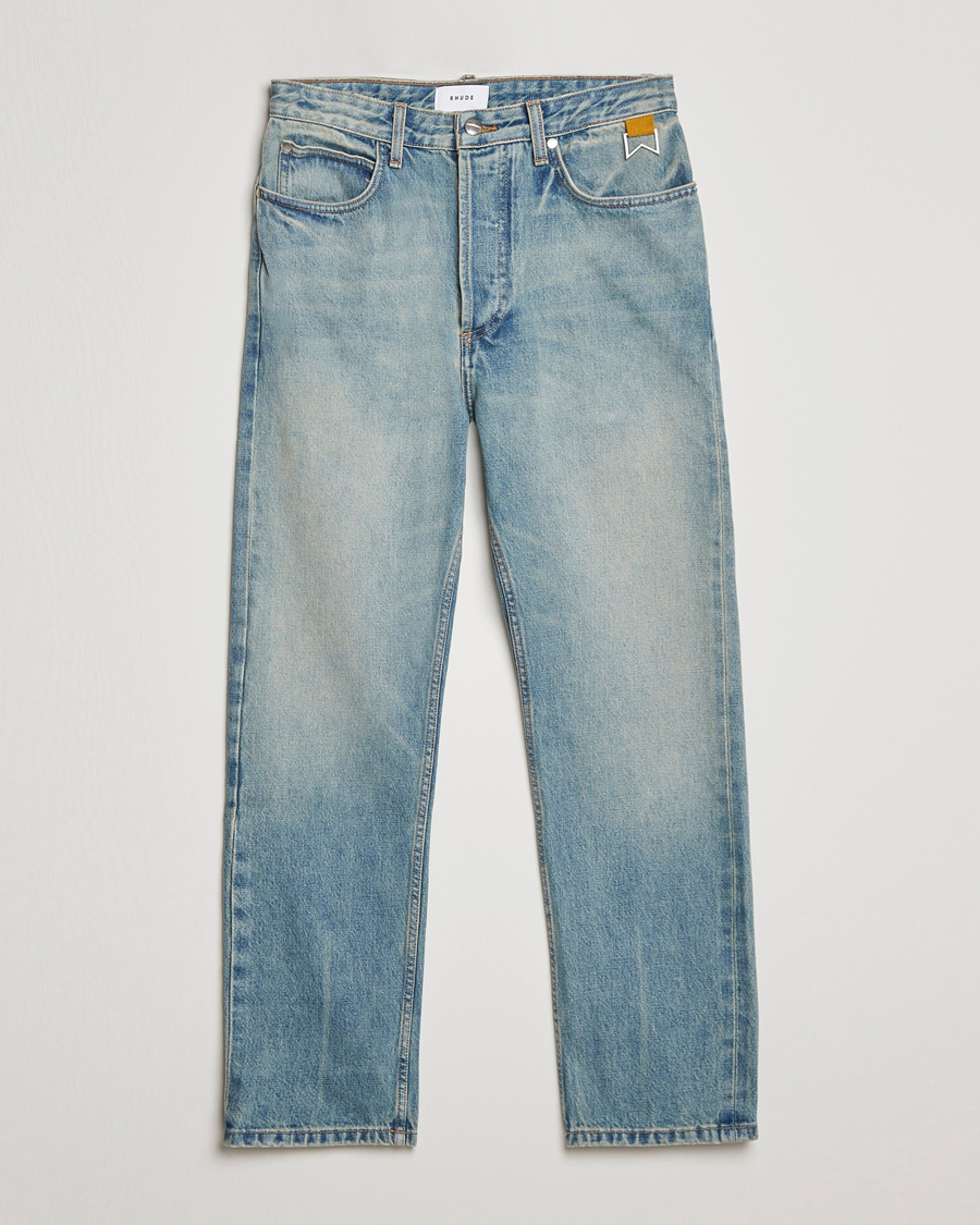 Uomini | Jeans | Rhude | Classic Denim Washed Indigo