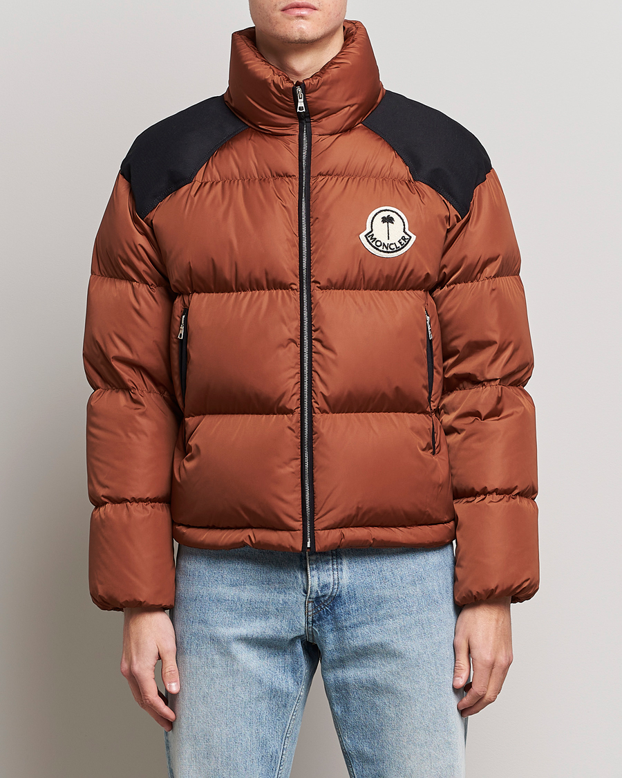 Uomini | Giacche | Moncler Genius | 8 Palm Angels Nevin Down Jacket Brown