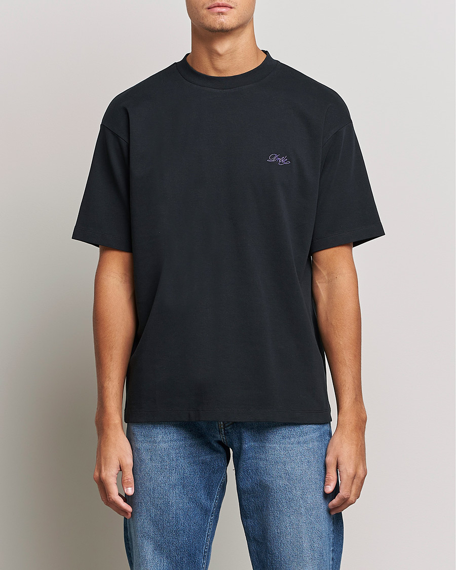 Uomini | T-shirt | Drôle de Monsieur | Signature T-Shirt Black