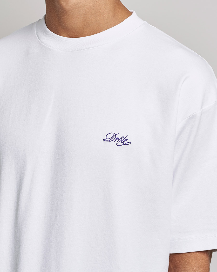 Uomini | T-shirt | Drôle de Monsieur | Signature T-Shirt White
