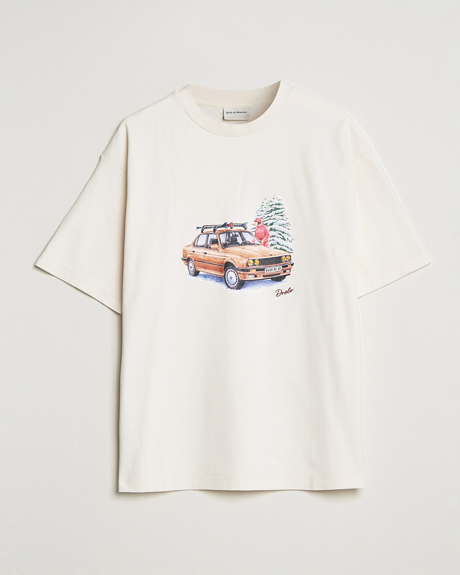 Uomini | T-shirt | Drôle de Monsieur | Departe Ski T-Shirt Cream