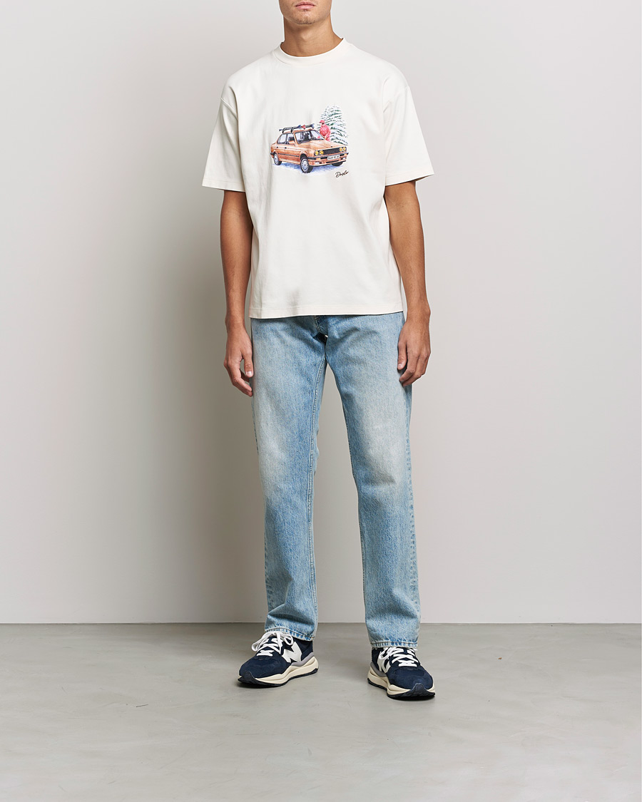 Uomini | T-shirt | Drôle de Monsieur | Departe Ski T-Shirt Cream