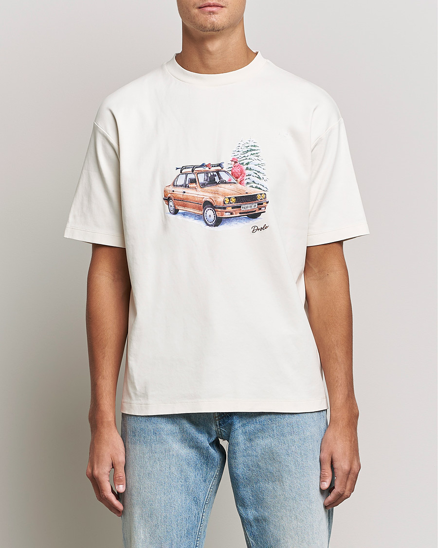 Uomini | T-shirt | Drôle de Monsieur | Departe Ski T-Shirt Cream