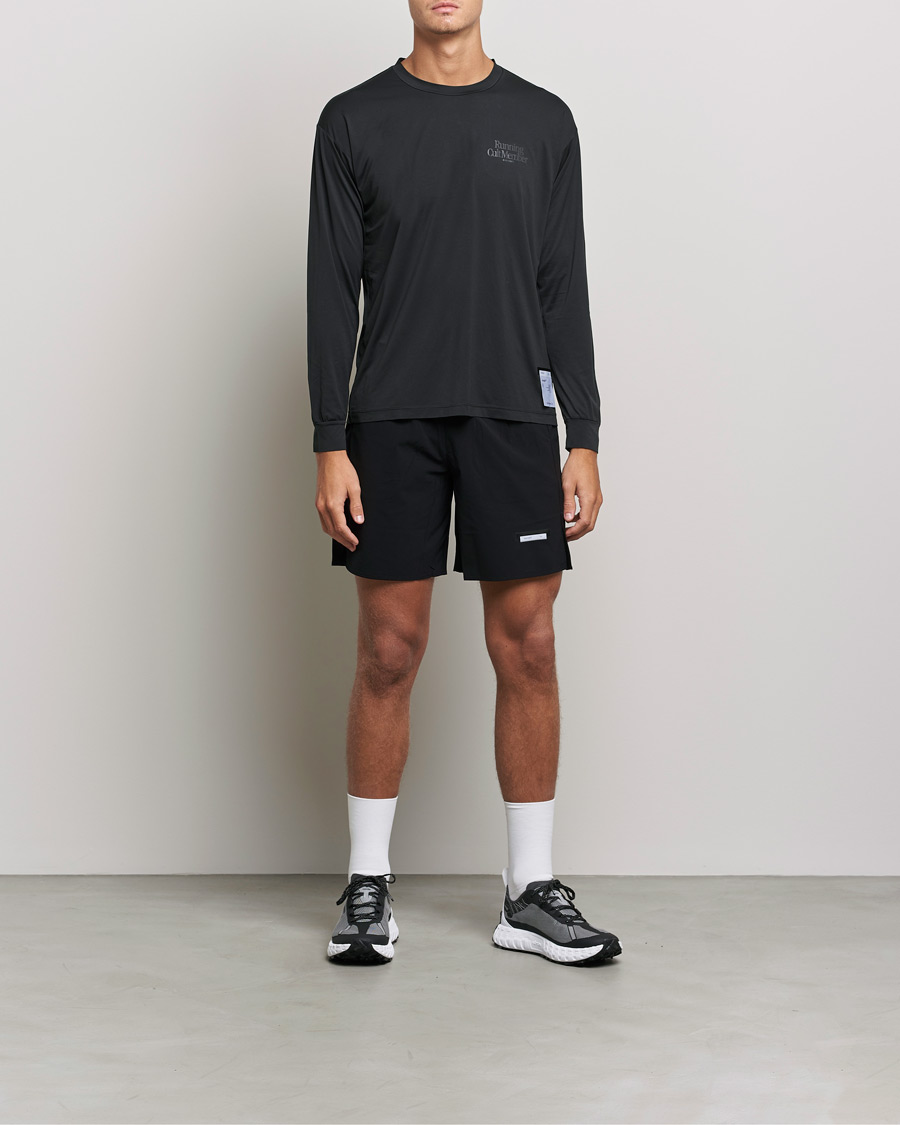 Uomini | T-shirt | Satisfy | AuraLite Long Sleeve T-Shirt Black