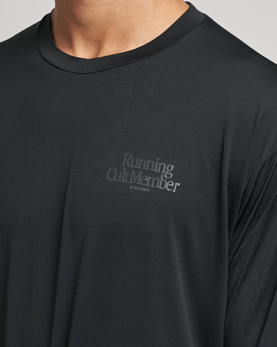 Uomini | T-shirt | Satisfy | AuraLite Long Sleeve T-Shirt Black