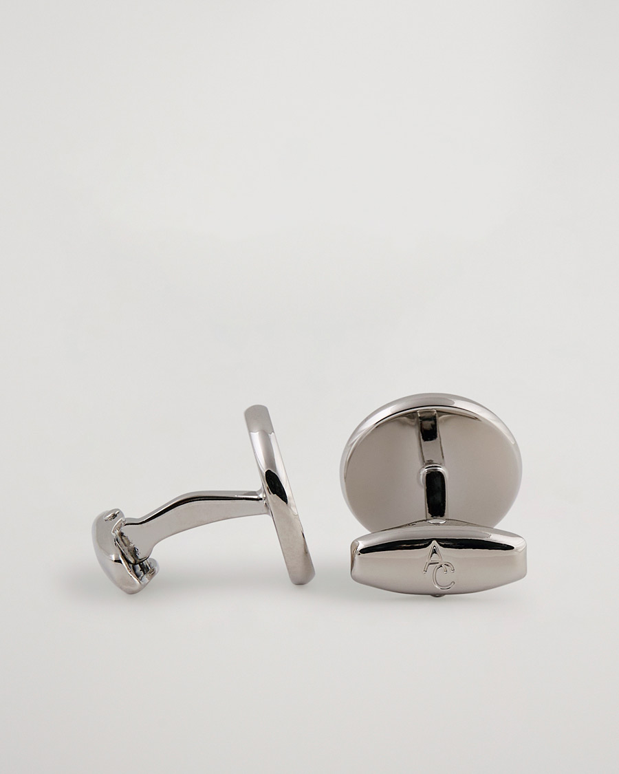 Uomini | Gemelli | Amanda Christensen | Cufflink & Shirt Studs Set White/Silver