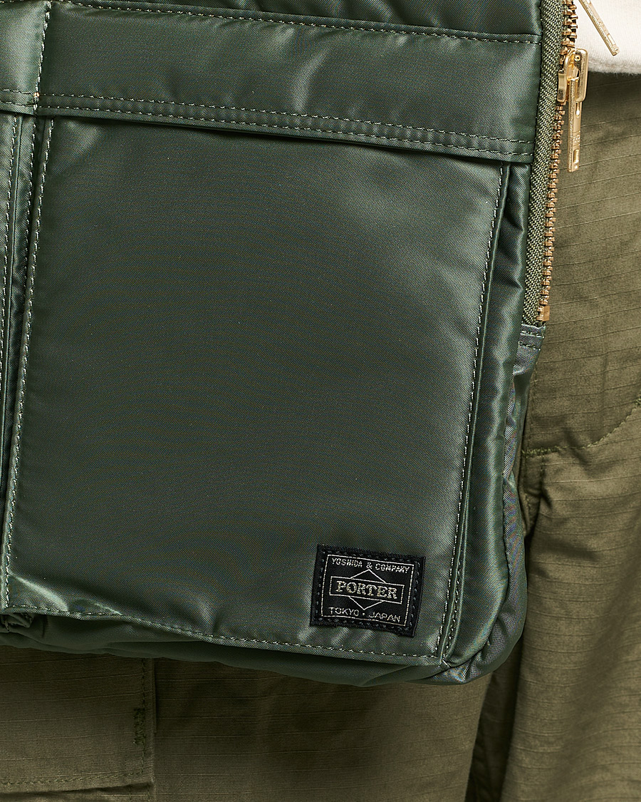 Uomini | Porter-Yoshida & Co. Tanker Document Case Sage Green | Porter-Yoshida & Co. | Tanker Document Case Sage Green