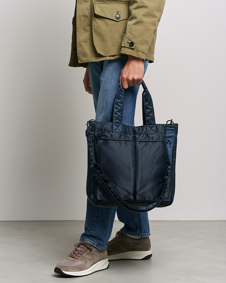 Uomini | Porter-Yoshida & Co. Tanker Tote Bag Iron Blue | Porter-Yoshida & Co. | Tanker Tote Bag Iron Blue