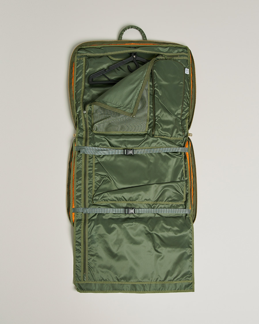 Uomini | Porter-Yoshida & Co. Tanker Garment Bag Sage Green | Porter-Yoshida & Co. | Tanker Garment Bag Sage Green