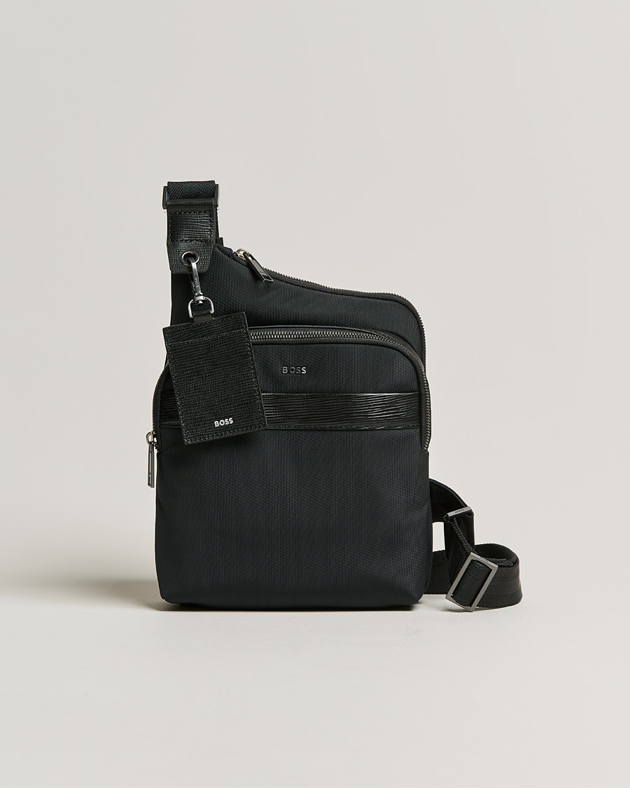 Uomini | First Class Crossbody Bag Black | BOSS BLACK | First Class Crossbody Bag Black