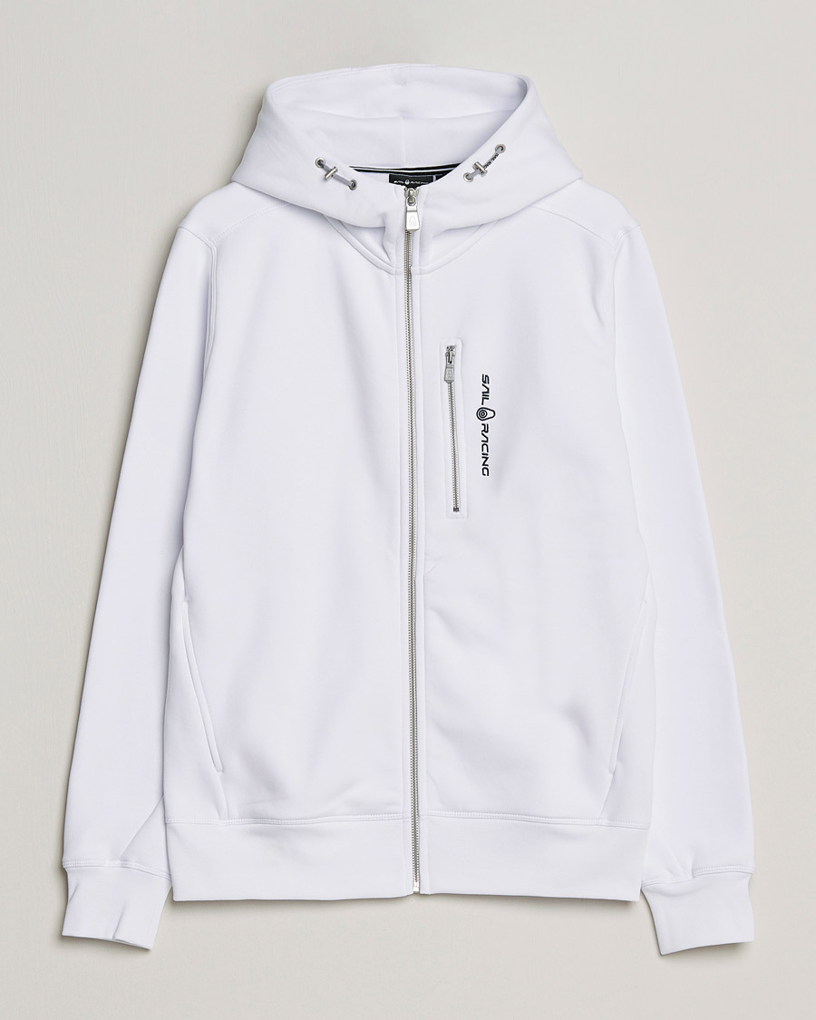 Uomini | Maglieria | Sail Racing | Bowman Full Zip Hoodie White