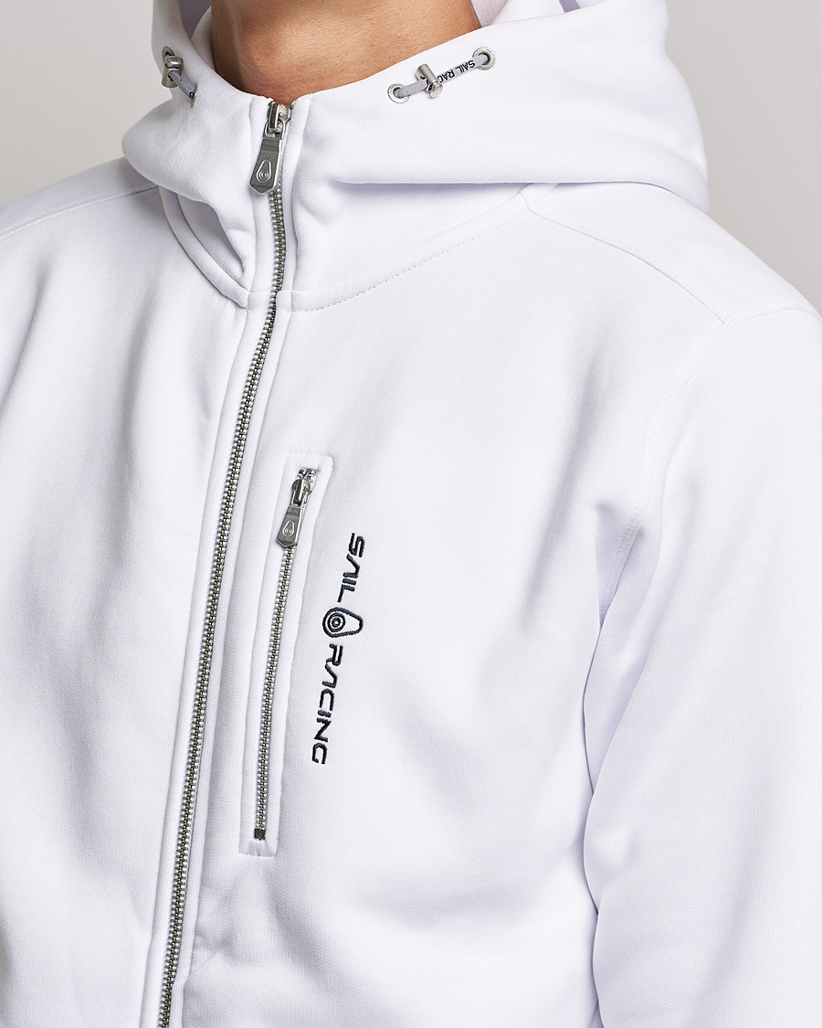 Uomini | Maglieria | Sail Racing | Bowman Full Zip Hoodie White