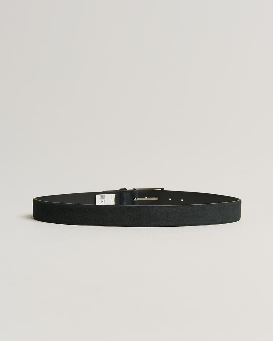 Uomini | Calindo Suede Belt Dark Blue | BOSS BLACK | Calindo Suede Belt Dark Blue