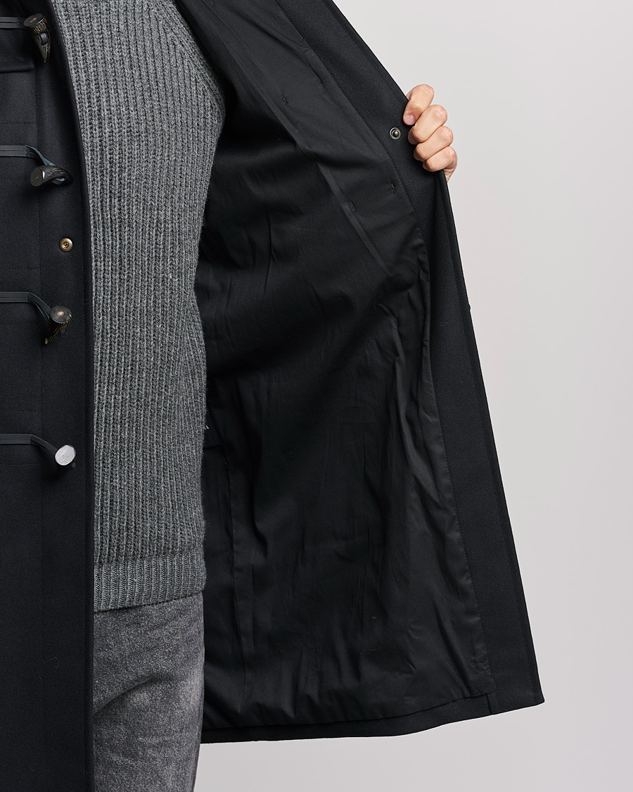 Uomini | Giacche | Gloverall | Cashmere Blend Duffle Coat Black