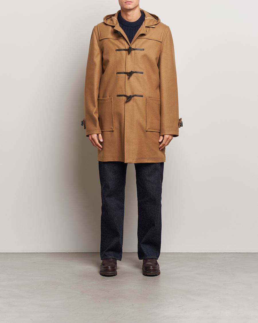 Uomini | Giacche | Gloverall | Cashmere Blend Duffle Coat Camel