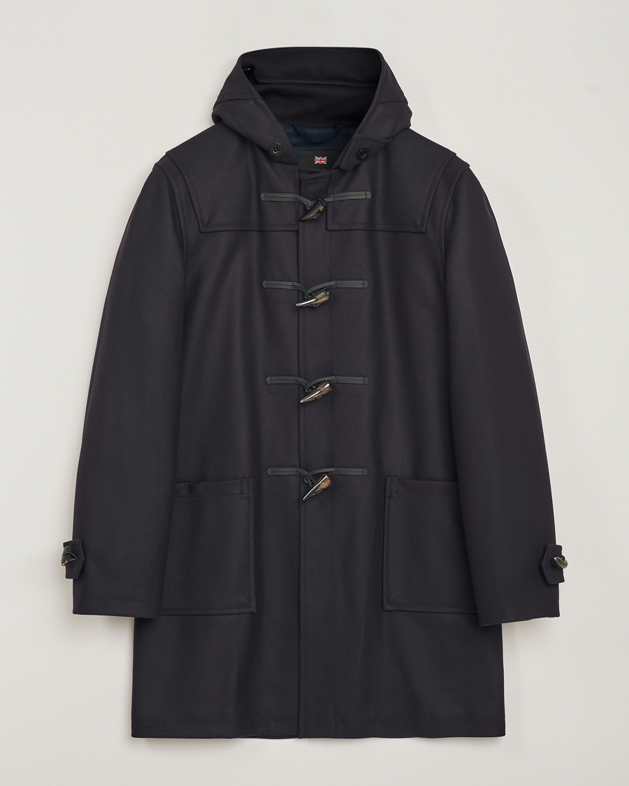 Uomini | Giacche | Gloverall | Cashmere Blend Duffle Coat Navy