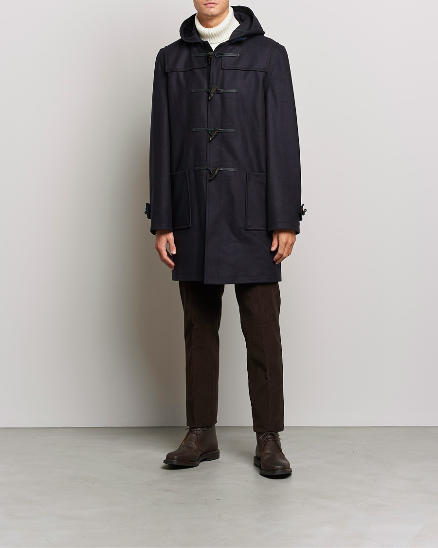 Uomini | Giacche | Gloverall | Cashmere Blend Duffle Coat Navy