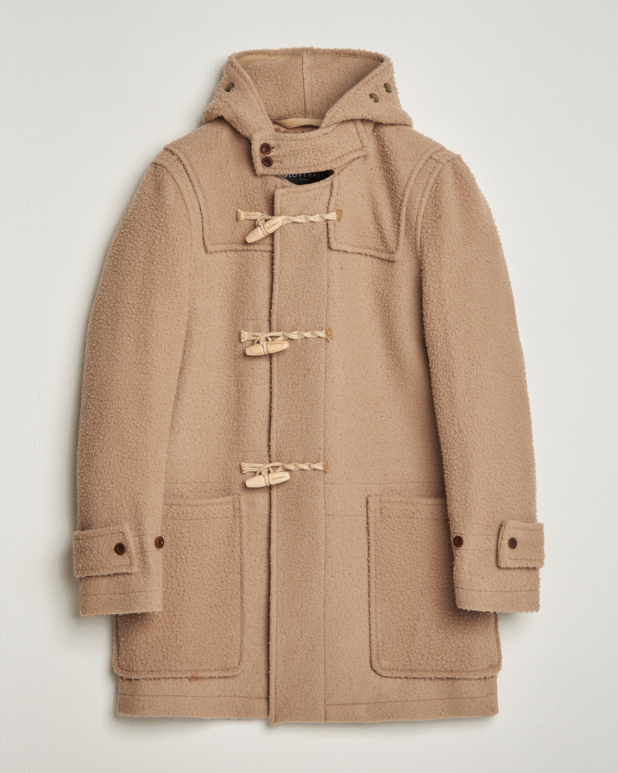 Uomini | Giacche | Gloverall | Monty Casentino Wool Duffle Coat Camel