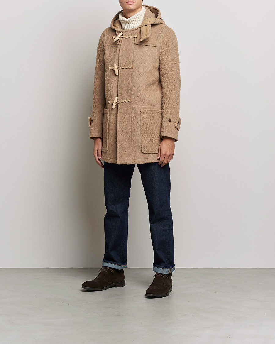 Uomini | Giacche | Gloverall | Monty Casentino Wool Duffle Coat Camel
