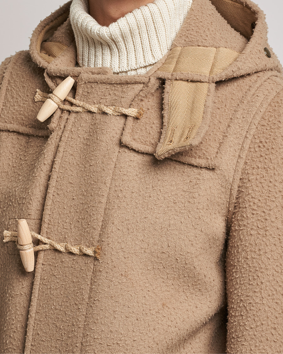 Uomini | Giacche | Gloverall | Monty Casentino Wool Duffle Coat Camel