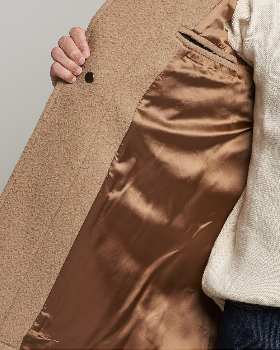 Uomini | Giacche | Gloverall | Monty Casentino Wool Duffle Coat Camel
