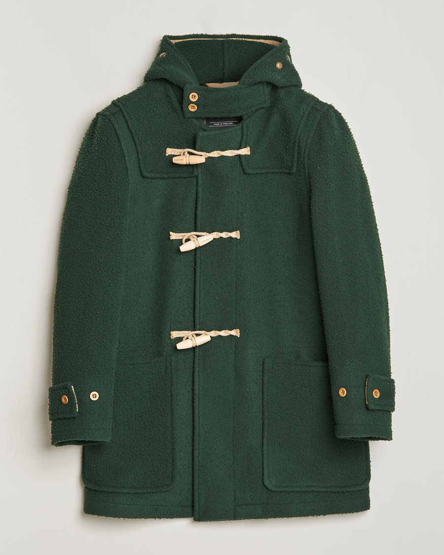 Uomini | Giacche | Gloverall | Monty Casentino Wool Duffle Coat Moss