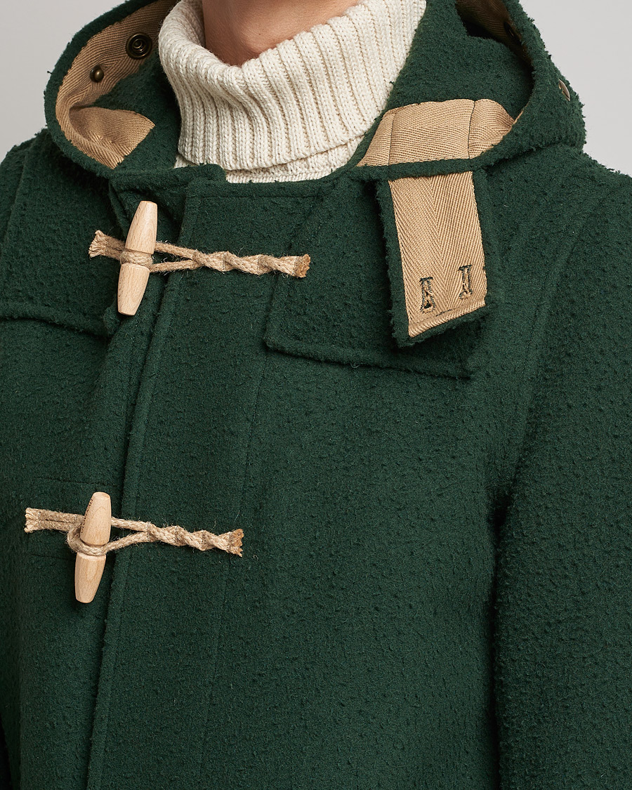 Uomini | Giacche | Gloverall | Monty Casentino Wool Duffle Coat Moss