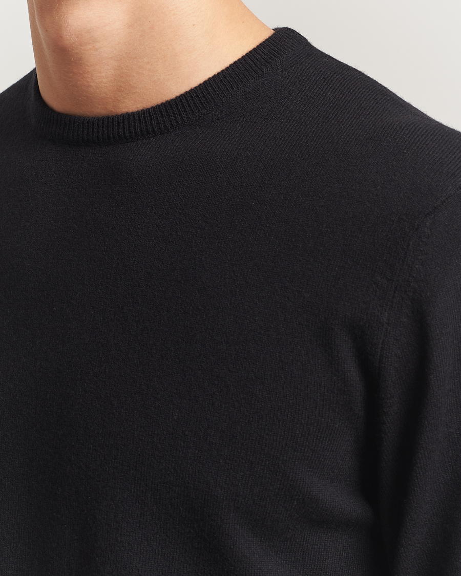 Uomini | Maglieria | Piacenza Cashmere | Cashmere Crew Neck Sweater Black